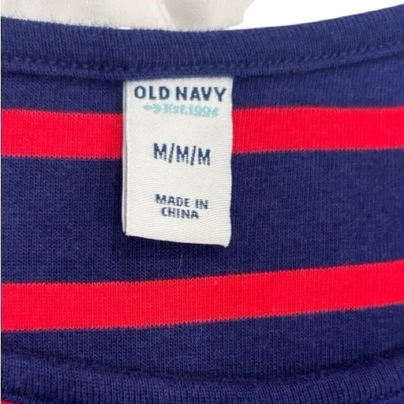 Old Navy Blue and Red Striped Dress - Picture 4 of 9